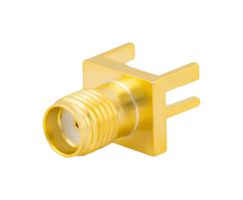 SAME SKY RF-SMA-BMT-ST-F-6-012 RF / Coaxial Connector, SMA Coaxial, Straight Jack, Board Edge / End Launch, 50 ohm, Brass
