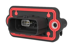 AMPHENOL COMMUNICATIONS SOLUTIONS NTHBRA6A1601SR Automotive Connector, 5A Power/2A Signal, Sealed, NETBridge+ Series, Right Angle Panel Mount Header