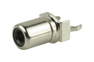 SAME SKY RCJ-022 RCA (Phono) Audio / Video Connector, 2 Contacts, Jack, Tin Plated Contacts, Brass Body, Red