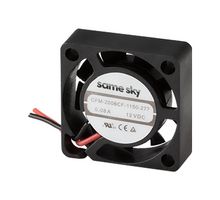 SAME SKY CFM-2507CF-1140-313 DC Axial Fan, 12 V, Square, 25 mm, 7 mm, omniCOOL, 3.09 CFM