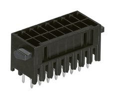 WAGO 713-1410/037-000 Terminal Block, PPA, Black, 2 Row, Header, 3.5 mm, 20 Ways, 10 A, 250 V, Through Hole Vertical