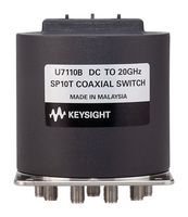 KEYSIGHT TECHNOLOGIES U7110B/-200 Coaxial Switch, SP10T, SMA Female, 0.85 dB Insertion Loss, 63 dB Isolation, 20 GHz, U7110x Series