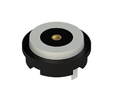 EDAC MPF-V00-1F2-2R15-E00 Magnetic Connector, POGO Circular, 2 Contacts, Receptacle, Vertical, 3 A, Black