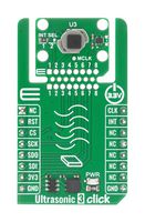 MIKROELEKTRONIKA MIKROE-4870 Add-On Board, Ultrasonic 3 Click, ICU-10201, Ultrasonic Time-of-Flight Transceiver, SPI, 3.3V in