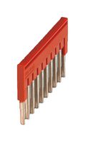 PHOENIX CONTACT 3030158 Jumper (Busbar), Red, 17.5 A, Plug In Bridge, Phoenix Contact CLIPLINE Series Terminal Blocks