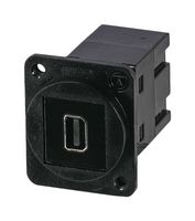 TUK KDPMDPDPM Connector Adapter, Blk/D Universal Panel Mnt, DisplayPort, 20 Ways, Receptacle, Mini DisplayPort