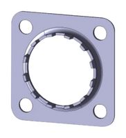 HUBER+SUHNER 72_Z-0-0-5/---_OH Connector Accessory, Brass/Silver, 100 Piece, Soldering Plate