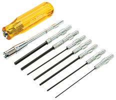 WELLER XCELITE 99PS41MMN Screwdriver Set, Allen Hex Blades, Handle & Extension, 9 Pieces, 99 Series