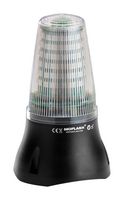 MOFLASH SIGNALLING LEDA125-04-05 Signal Light, Transparent, Standard Flash/Double Flash/Rapid Flash/Static Mode, 1 Tone, 90dBA, 280V