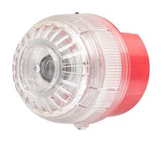 MOFLASH SIGNALLING IS-SB-02-05 Signal Light, Transparent, Flashing/Steady, 32 Tone, 105dBA, 24V, -40°C to 60°C