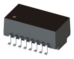 MULTICOMP PRO MP15FB-39NL Ethernet & LAN Transformer, 10/100 Base-TX PoE+, 1 Port, 1:1, 350 µH, 1.65 kV, Surface Mount