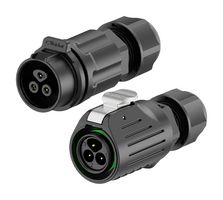 MULTICOMP PRO MP-LP16-03PC-SC-PL-0 Circular Connector, Circular Industrial, Cable Mount Plug, 3 Contacts, Screw Pin, Push Lock
