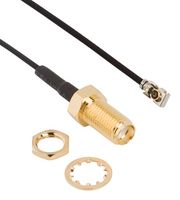 AMPHENOL RF 095-902-600-200 RF / Coaxial Cable Assembly, 7.874 ", 200 mm, 1.37mm Micro, SMA Bulkhead Jack