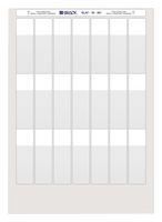 BRADY LAT-19-361-1 Wire Marker, Self Laminating, Blank (No Legend), 25.4mm x 80.44mm, PET (Polyester), White