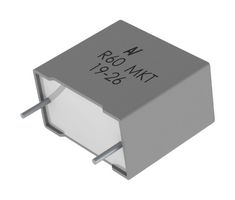 KEMET R60MR4100AA30K General Purpose Film Capacitor, Metallized PET Stacked, Radial Box - 2 Pin, 1 µF, ± 10%, 200 V