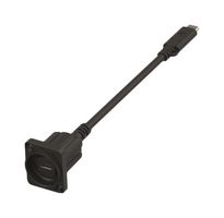 NEUTRIK NAUSBC-5G-FL20 USB Cable, Type C Plug to Type C Receptacle, 200 mm, 7.87 ", USB 3.2