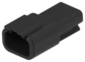 TE CONNECTIVITY - DEUTSCH DTM04-3P-E004 Automotive Connector Housing, DTM Series, Receptacle, 3 Ways, AMP DTM06- 3S Series Pin Contacts