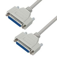L-COM CSMN25MF-15 Computer Cable, D Subminiature Plug, 25 Way, D Subminiature Socket, 25 Way, 15 ft, 4.6 m