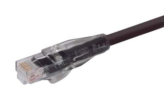 L-COM TRD815BLK-2 Ethernet Cable, Cat5e, RJ45 Plug to RJ45 Plug, UTP (Unshielded Twisted Pair), Black, 609.6 mm