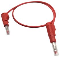 MUELLER ELECTRIC BU-2060-A-025-2 Banana Test Lead, 4mm Stackable Banana Plug, Retractable Sleeve