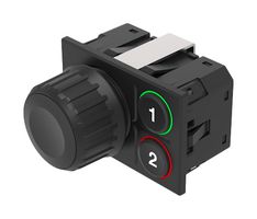 EAO K09-31.000003 Keypad, Symbol - 1, 2, J1939, In-Cabin Rotary, 09 Series, 1 x 2