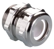 PFLITSCH 206DP 3 Cable Gland, M6 x 0.75, 2.5 mm, 3 mm, Brass, Metallic - Nickel Finish, IP68, NEMA 4X