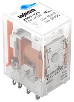 WAGO 2585-123 Power Relay, DPDT, 12 V, 10 A, WAGO - 2585 Series, Quick Connect, Non Latching