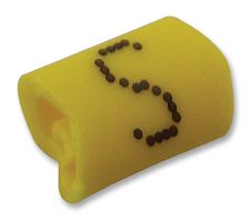 TE CONNECTIVITY - RAYCHEM 13611428 Wire Marker, K Type, Pre Printed, S, Black, Yellow, 5.8mm x 12.56mm, 10 mm