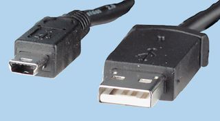 PRO SIGNAL USB2-062 USB Cable, Type A Plug to Mini Type B Plug, 2 m, 6.6 ft, USB 2.0, Beige