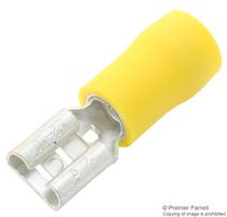 MULTICOMP PRO FDD5-250 Quick Disconnect Terminal, FDD5, Female Quick Disconnect, 6.35mm x 0.81mm, 0.25" x 0.032", 12 AWG