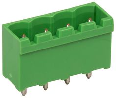 CAMDENBOSS CTB9308/4 Terminal Block, Header, Header, 5.08 mm, 4 Ways, 12 A, 320 V, Through Hole Vertical