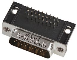 AMPHENOL COMMUNICATIONS SOLUTIONS L717HDA26PD1C4R D Sub Connector, High Density, Plug, HD, 26 Contacts, DA, Solder
