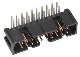 3M N2520-5002RB Pin Header, Right Angle, Wire-to-Board, 2.54 mm, 2 Rows, 20 Contacts, Through Hole Right Angle