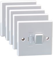 PRO ELEC PELB1127 CONNECTION UNIT FUSED SWITCHED 5PK