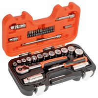 BAHCO S330 Socket Set, 1/4" & 3/8" Drive Sizes, Ratchet Handle