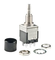 NKK SWITCHES EB2061-CA PB SWITCH, DPDT, 3A, 125VAC, SOLDER