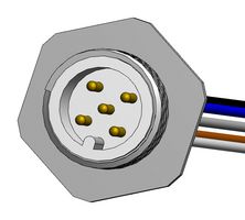 NORCOMP MPM12A05I12BF01 SENSOR CORD, 5P M12 PLUG-FREE END, 12"