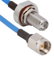 AMPHENOL SV MICROWAVE 7029-3541 COAX CABLE, SMA RP PLUG-BLKHD JACK, 6"