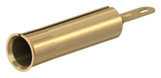 STAUBLI 23.1003 PRESS-IN SOCKET, 4MM, UNINSULATED, GOLD