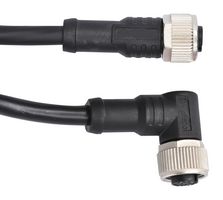 AMPHENOL LTW M12A04FL-12AFR-SDA05 CBL ASSY, 4P M12 RECPT-R/A RECPT, 500MM