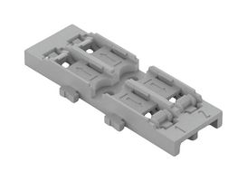 WAGO 221-2522 MOUNTING CARRIER, 2POS, DIN35 RAIL, GREY