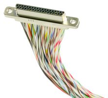 ITT CANNON MDLM-37P6PS18B-F222 CABLE ASSY, MICRO-D PLUG-FREE END, 18"