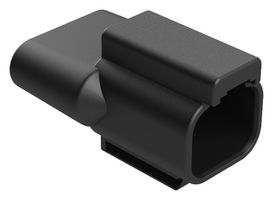 AMPHENOL SINE/TUCHEL AT04-2P-RT01 TERMINATOR, 2POS RCPT, THERMOPLASTIC/BLK