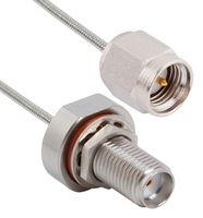 AMPHENOL SV MICROWAVE 7029-3579 COAX CABLE, SMA PLUG-BLKHD JACK/6"