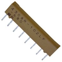 BOURNS 4308R-102-680LF RESISTOR, ISO RES N/W, 4, 68 OHM, 0.02,