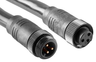 AMPHENOL SINE/TUCHEL P29012-M5 SENSOR CORD, 3P, 7/8" PLUG-RCPT, 16.4
