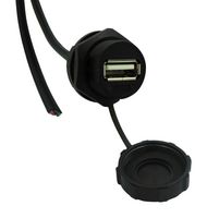 STEWART CONNECTOR 67U2BD-006-K USB CABLE, 2.0 A RECPT-FREE END, 1.83M