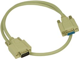 L-COM CRMN9MF-2.5. COMPUTER CABLE, SERIAL, 0.76M, GREY