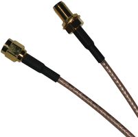 AMPHENOL RF 135110-01-12.00. COAXIAL CABLE ASSEMBLY, RG-316, 12IN, BL