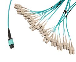 L-COM MPM24OM3-SCR-5 FIBRE CORD, MPO PLUG-SC, MM, 5M